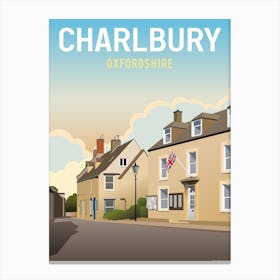 Charlbury Town Hall Street Oxfordshire Canvas Print