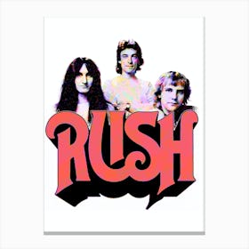 Rush Band Splash Colorful Art Canvas Print