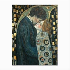 The kiss Gustav Klimt  Canvas Print