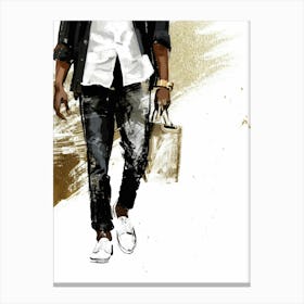 Man With A Bag Canvas Print