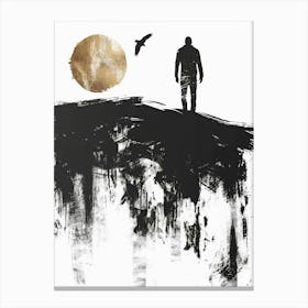 Man On The Hill Canvas Print