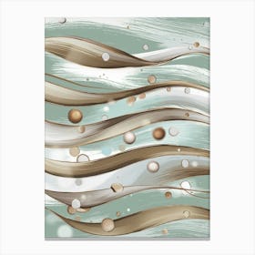 Abstract Sea Wave Vector Canvas Print