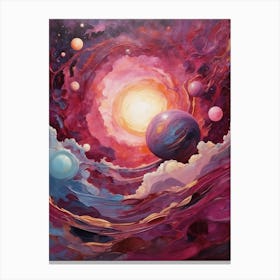 Galaxy Of Planets Canvas Print