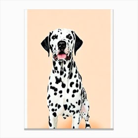 Dalmatian Illustration dog Canvas Print