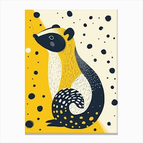 Yellow Skunk 3 Canvas Print