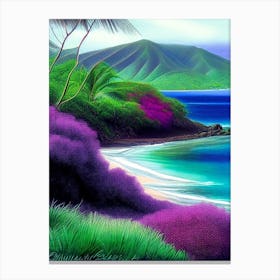 Maui Hawaii Soft Colours Tropical Destination Canvas Print