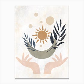 Sun And Moon 2 Canvas Print