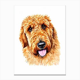 Bouvier Des Flandres Illustration dog Canvas Print