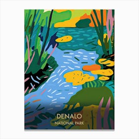 Everglades National Park Travel Poster Matisse Style 3 Canvas Print