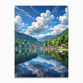 Lake In The Mountains 2 Canvas Print