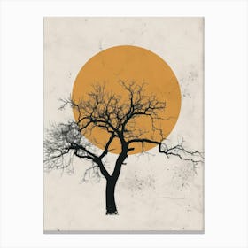 Sunset Tree Canvas Print