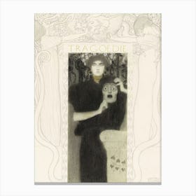 Tragödie - Tragedy by Gustav Klimt (1897) Canvas Print