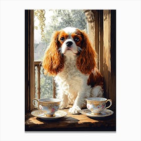 King Charles Dog Stampe su tela