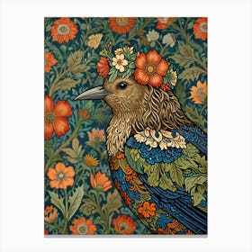 William Morris Bird In Flower Canvas Print