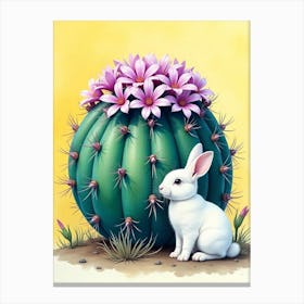 Cactus Bunny Stampe su tela