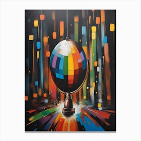 Disco Globe Canvas Print