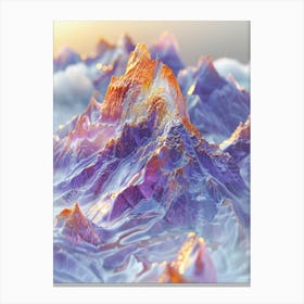 Abstract Mountains 3 Canvas Print