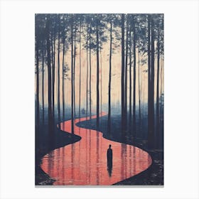 Red Road Canvas Print