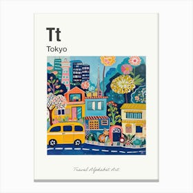 Kids Travel Alphabet  Tokyo 2 Canvas Print