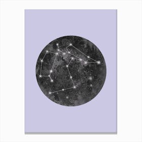 Constellation Lilac Canvas Print