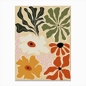 Mid-century bouquet Canvas Print