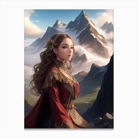 Dreamshaper V7 An Exquisite Rendering Of A Beautiful Girl In A 1 Canvas Print