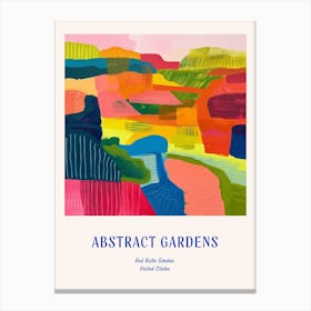 Colourful Gardens Red Butte Garden Usa 2 Blue Poster Canvas Print