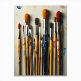 Brushes Canvas Print