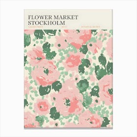 Flower Market Stockholm Canvas Print