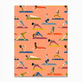 Yoga Girls Canvas Print