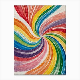 Rainbow Swirl 1 Canvas Print