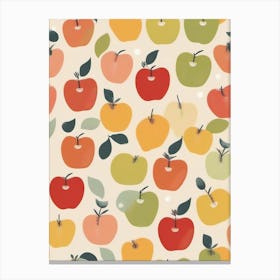 Apple Pattern Canvas Print