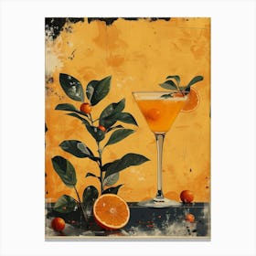 Orange Martini 1 Canvas Print