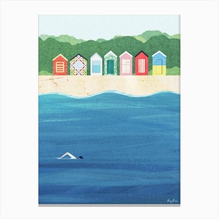 Brighton Beach Canvas Print
