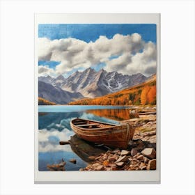 Boat On The Lake 17 Canvas Print