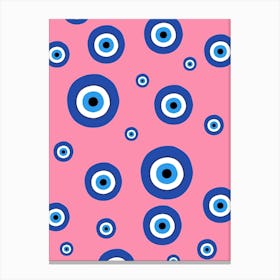 Evil Eye Pattern Canvas Print