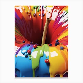 Colorful Apple Canvas Print