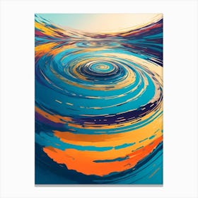 Ripples On The Water Surface Canvas Print