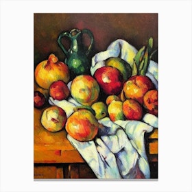 Onion 3 Cezanne Style vegetable Canvas Print