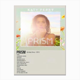 Prism By Katy Perry 2013 Poster Canvas Print