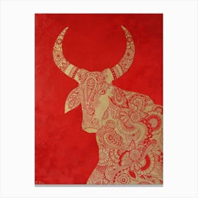 Rote Kuh Canvas Print