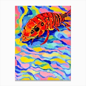 Slipper Lobster Matisse Inspired Canvas Print