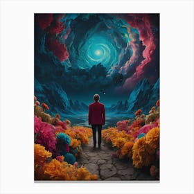 Man In The Red Coat Canvas Print