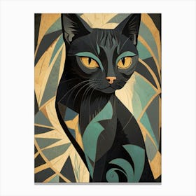 Black Cat 5 Canvas Print