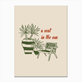 Boho Vacation 10 Seat In The Sun Canvas Print