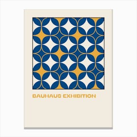 Bauhaus Blue Exhibition 36 Canvas Print