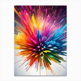 Abstract Color Explosion Canvas Print