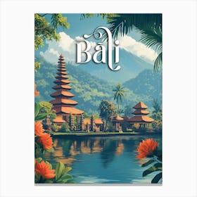 Bali Paradise: Majestic Mount Meru Canvas Print