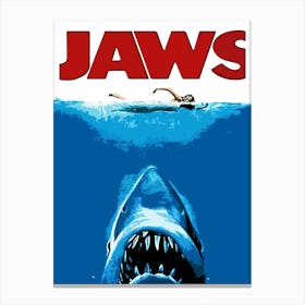Jaws movies Canvas Print