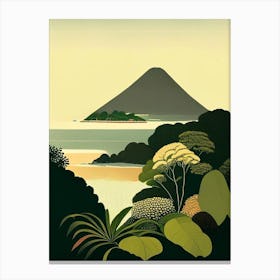 Pico Island Portugal Rousseau Inspired Tropical Destination Canvas Print